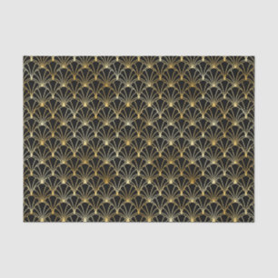 Gold and Black Art Deco Pattern Tissue Paper