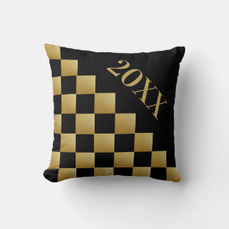 Gold and black chess pillow 2021