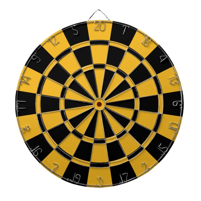 Gold And Black Dartboard (Front)