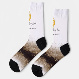  Gold and black Hairstylist  Salon Socks