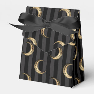 Gold and Black Halloween Moons Favour Box