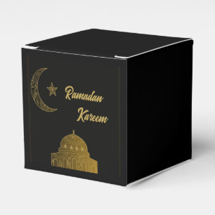  Gold and Black Happy Ramadan Kareem 2024 Favour Box