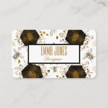 Gold and Black Honey Bee