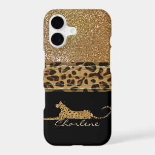 Gold and Black Leopard Custom iPhone 7 Case