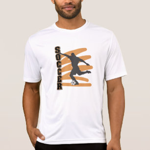 Gold and Black Male Soccer Player T shirts