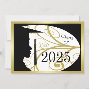 Gold and Black Man Silhouette 2025 Card