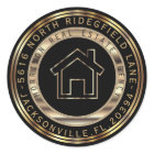Gold and Black Metal Realtor Return Labels