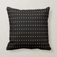 Gold and Black Modern Polka Dots Pattern
