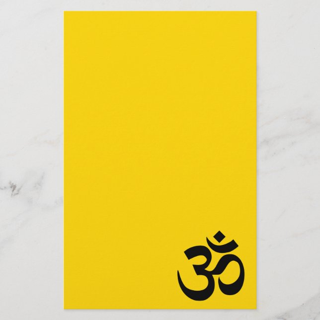 Gold and Black Om Symbol (Front)