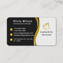 Gold and Black Real Estate 