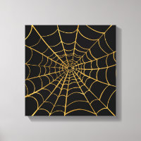 Gold and Black Spider Web
