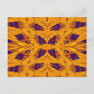 GOLD AND BLUE NASMA 8 POSTCARD