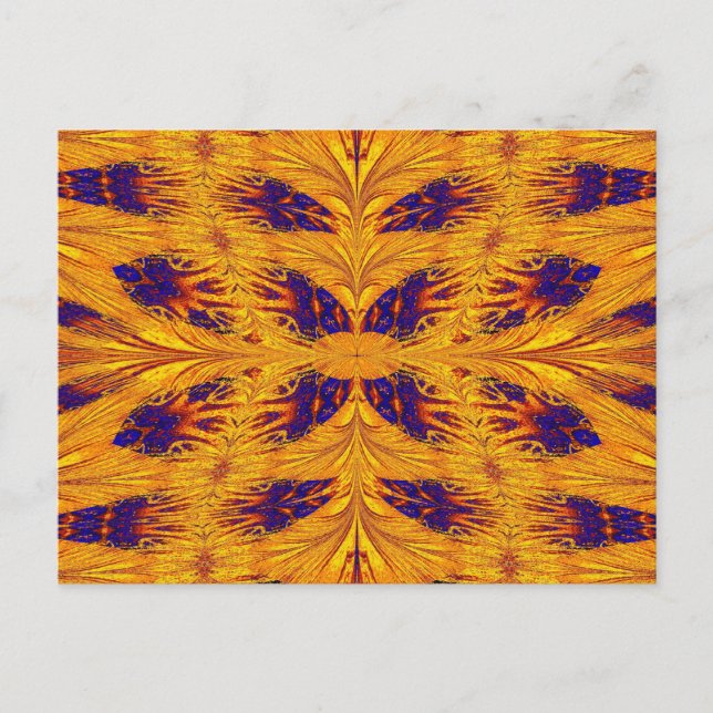 GOLD AND BLUE NASMA 8 POSTCARD (Front)