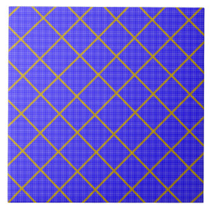 Gold and Blue Tile