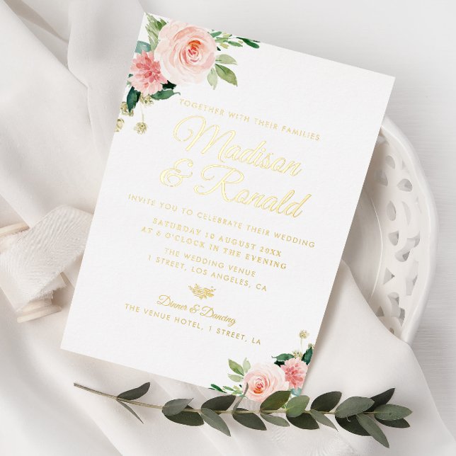 gold and blush floral wedding (Creator Uploaded)