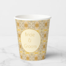 Gold And Cream Patterned