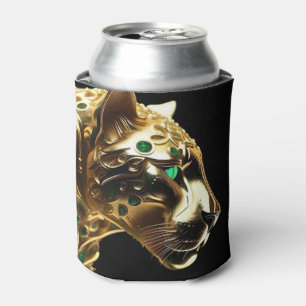 Gold And Emerald Jaguar Design, Can Cooler