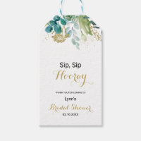 Gold and Eucalyptus Sip Sip Hooray Bridal Shower