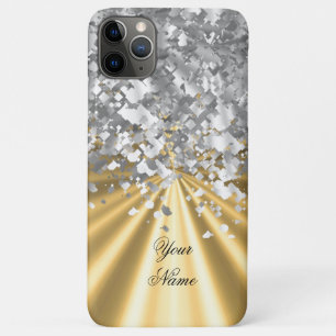 Gold and faux glitter personalised  Case-Mate iPhone case