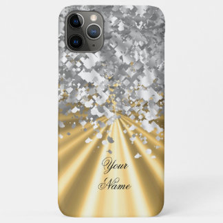 Gold and faux glitter personalised  Case-Mate iPhone case