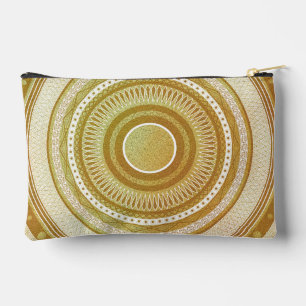 Gold and Glitter Mandala Accessory Pouch