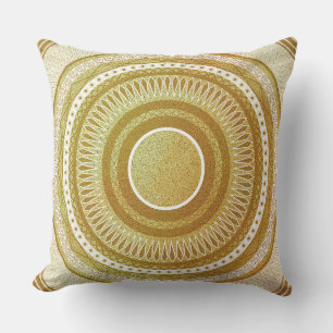 Gold and Glitter Mandala Cushion
