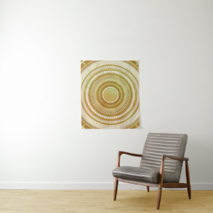 Gold and Glitter Mandala Tapestry