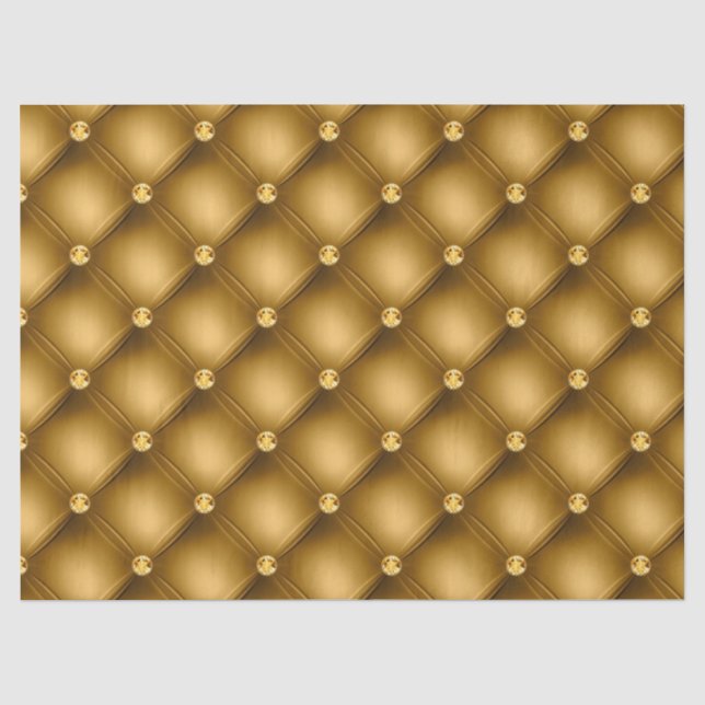 Gold and Gold Tufted Tissue Paper (Front)
