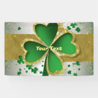 Gold And Green 4 Leaf  Clover
