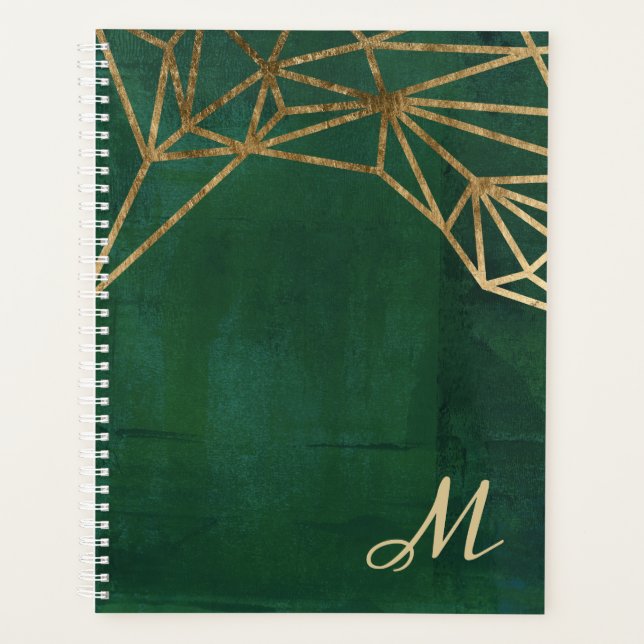 Gold and Green Jungle Web Planner (Front)