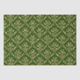Gold And Green Red Vintage Damasks 2 Tissue Paper