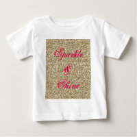 Gold and Hot Pink Glitter Sparkle and Shine