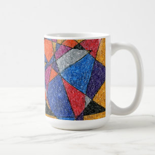 "Gold and Jewels" Abstract Design Mug