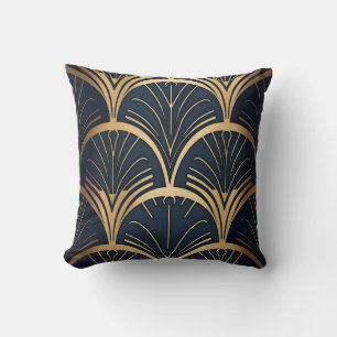 Gold and Navy  Cushion