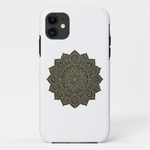 Gold and navy mandala Case-Mate iPhone case
