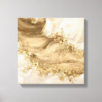 Gold and Pearl - Splatter and flow