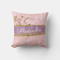 Gold and Pink Marble with Gold Foil and Glitter