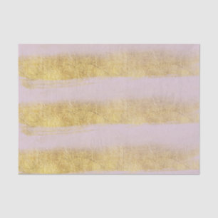 Gold and Pink Stripes Tissue Paper