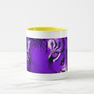 GOLD AND PURPLE COFFEE MUG