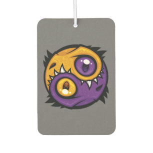 Gold and Purple Yin Yang Dragons Car Air Freshener
