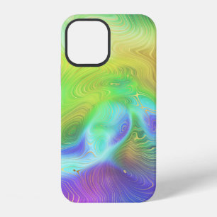 Gold and Rainbow Abstract iPhone 12 Case