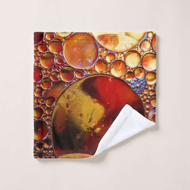 Gold and red dots wash cloth (Wash Cloth)