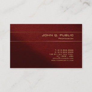 Gold And Red Elegant Template Luxurious Pearl Business Card