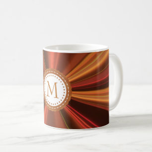 Gold And Red Fractal Coffee Mug