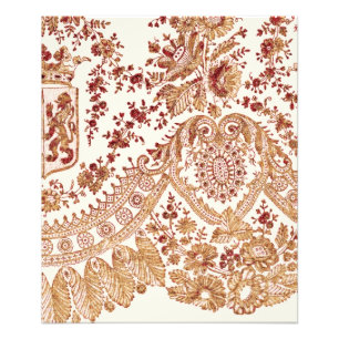 Gold And Red Lace Roses Photo Print