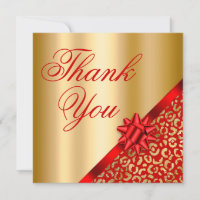 Gold and Red Leopard Shimmer Glam Gift