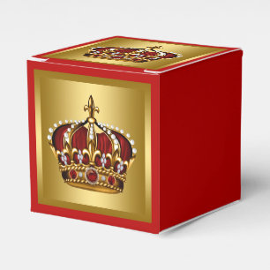 Gold and Red Prince Favour Box