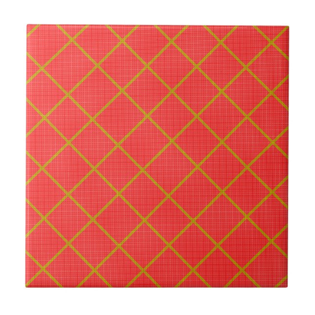 Gold and Red Tile (Front)