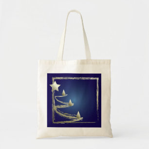 gold and sapphire tote bag