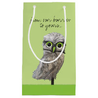 Gold and Silver Burrowing Owl Coastal Painting